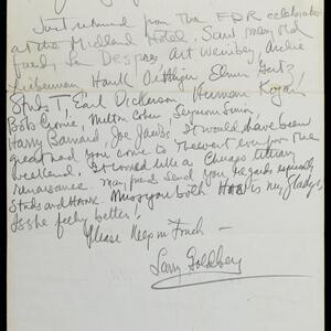 a page of handwritten text