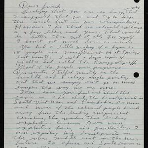 a page of handwritten text