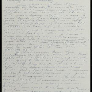 a page of handwritten text