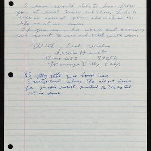 a page of handwritten text