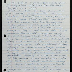 a page of handwritten text