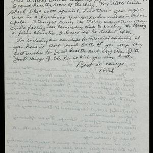 a page of handwritten text