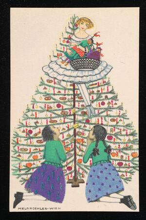 a Christmas postcard