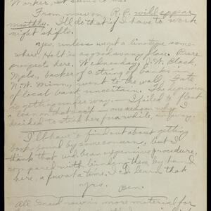 a page of handwritten text