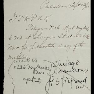 a page of handwritten text