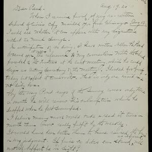 a page of handwritten text