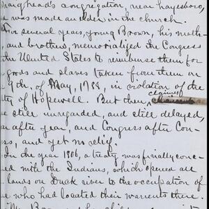 a page of handwritten text