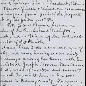 a page of handwritten text