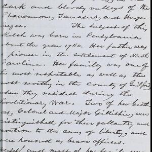 a page of handwritten text