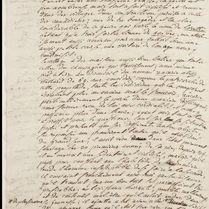 a page of handwritten text