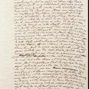 a page of handwritten text