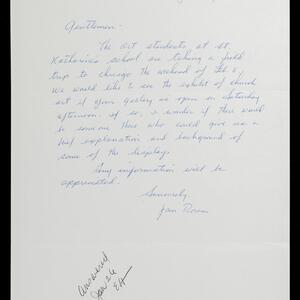 a page of handwritten text