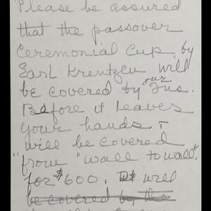 a page of handwritten text