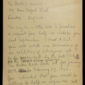 a page of handwritten text