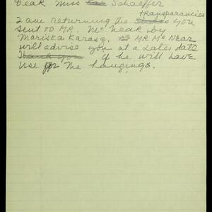 a page of handwritten text