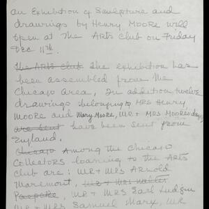 a page of handwritten text