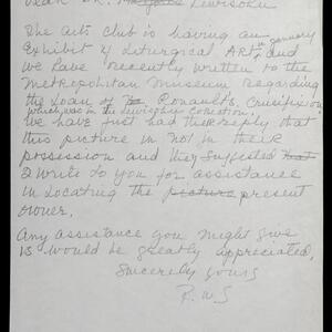 a page of handwritten text