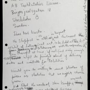 a page of handwritten text