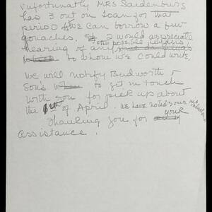 a page of handwritten text