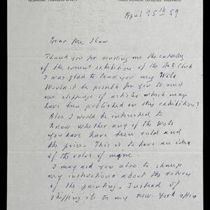 a page of handwritten text