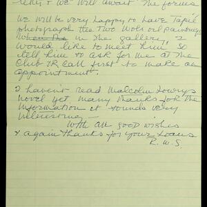 a page of handwritten text