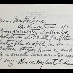 a page of handwritten text