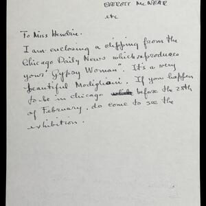 a page of handwritten text