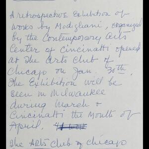 a page of handwritten text