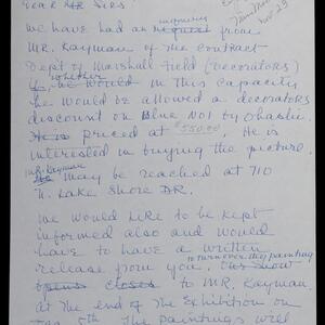 a page of handwritten text