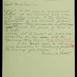 a page of handwritten text