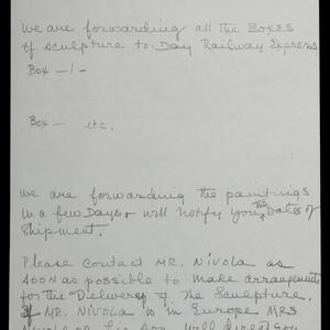 a page of handwritten text