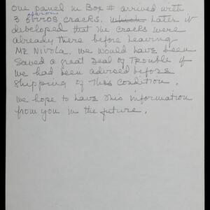 a page of handwritten text
