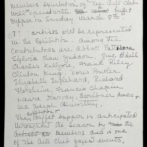 a page of handwritten text