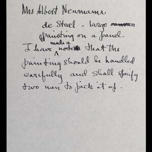 a page of handwritten text