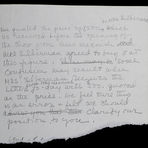 a page of handwritten text