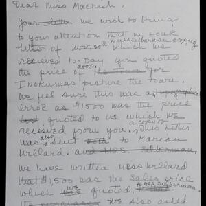 a page of handwritten text