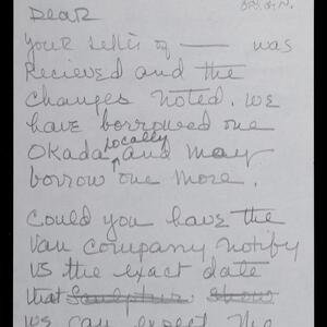 a page of handwritten text