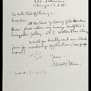 a page of handwritten text