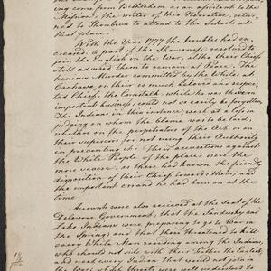 a page of handwritten text