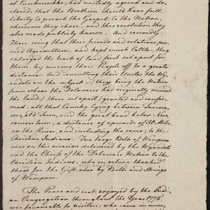 a page of handwritten text