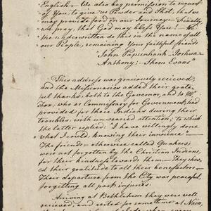 a page of handwritten text