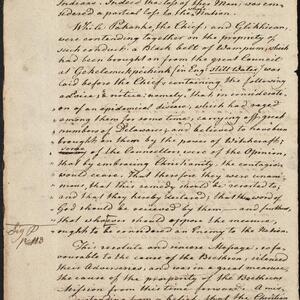 a page of handwritten text