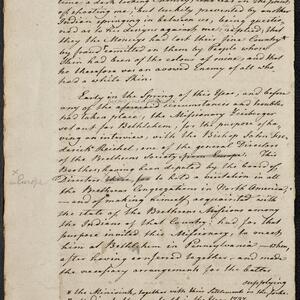 a page of handwritten text