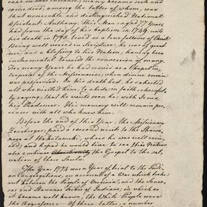 a page of handwritten text