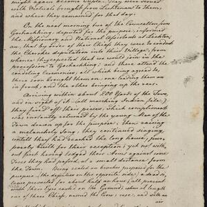 a page of handwritten text