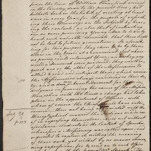 a page of handwritten text