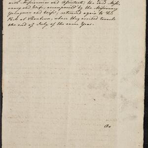 a page of handwritten text