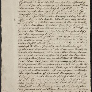 a page of handwritten text