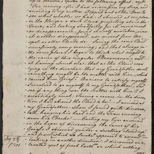 a page of handwritten text