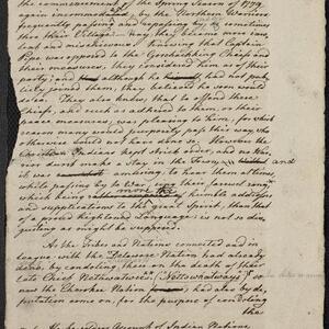 a page of handwritten text